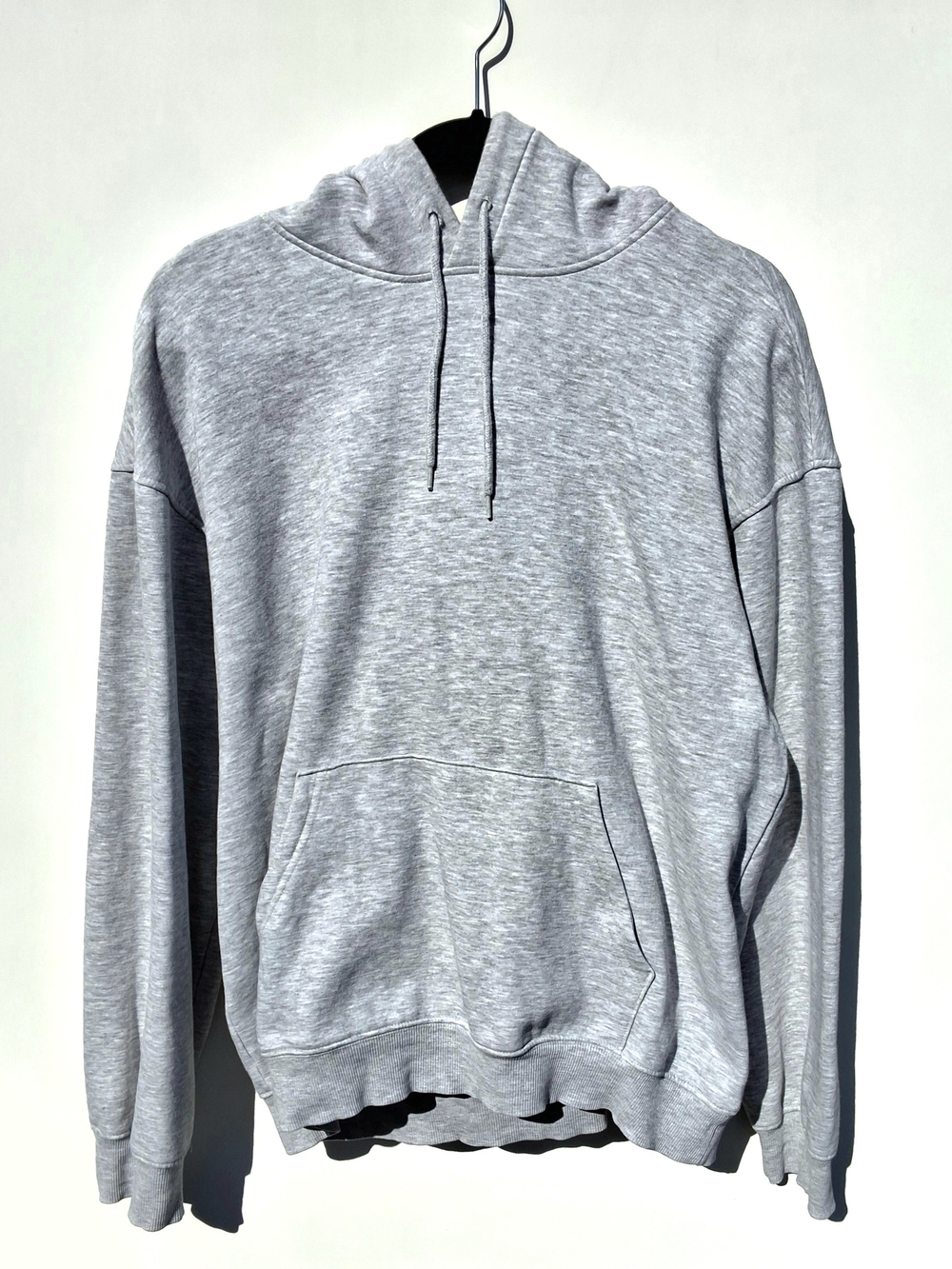 H&M Loose Fit Hoodie - Light Gray (Size M)